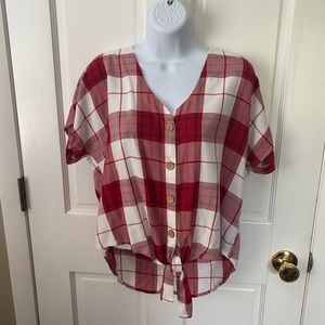 Plaid top